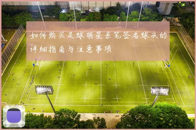 如何购买足球明星亲笔签名球衣的详细指南与注意事项